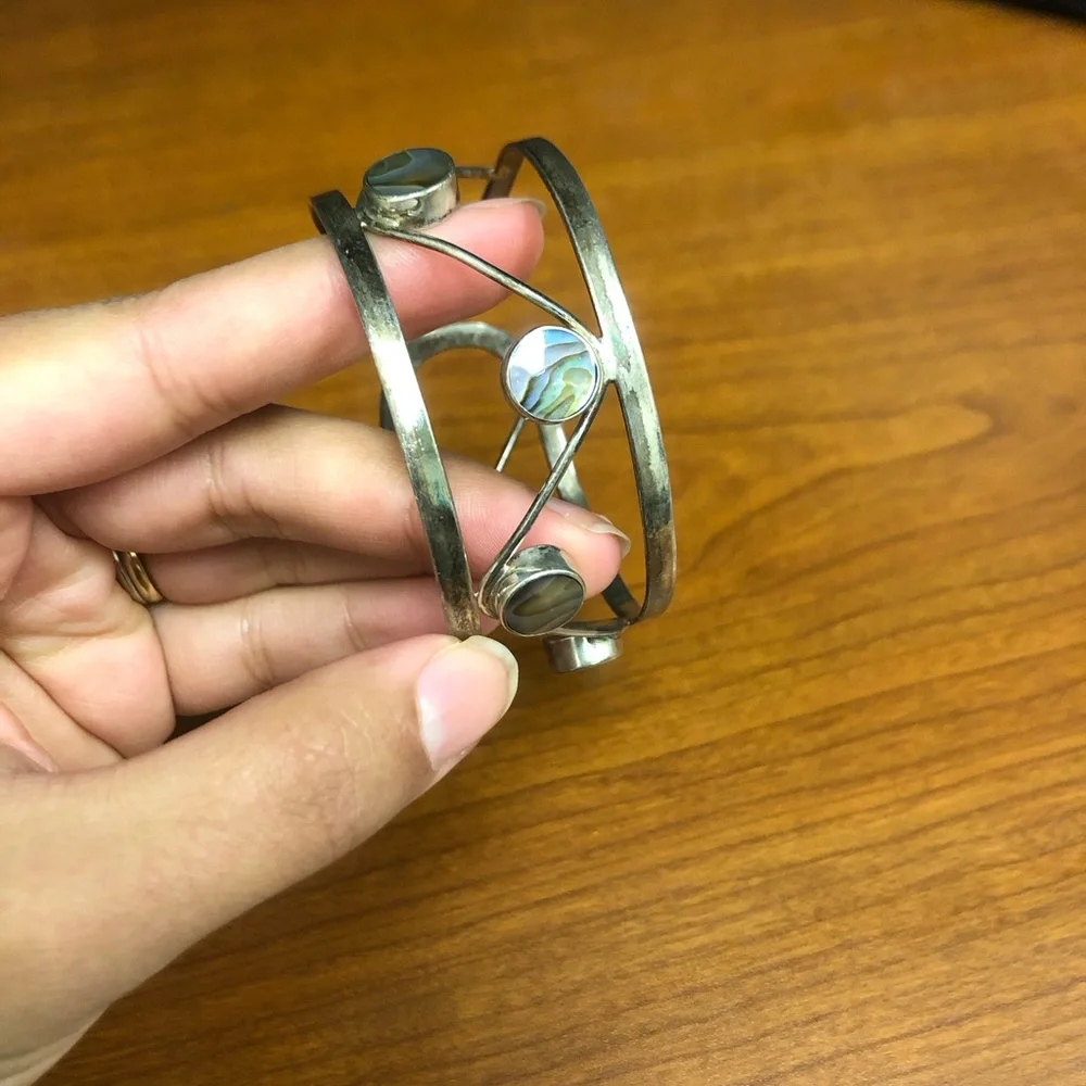 Vintage Mexican alpaca bracelet